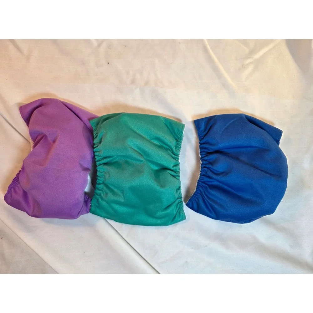 Wegreeco Male Dog Diapers Reusable Belly Bands 3 Pack Purple Green Blue Size XS
